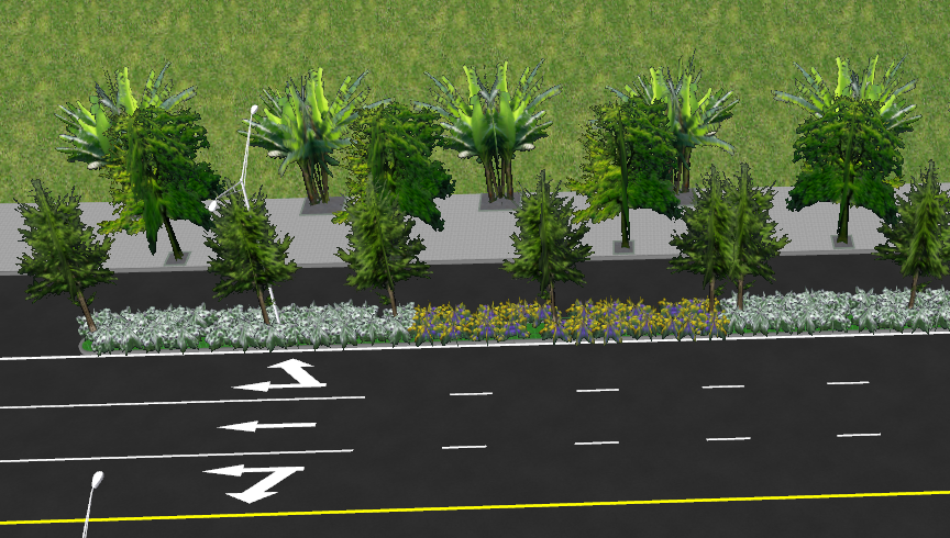鸿业道路设计如何定义绿化编组