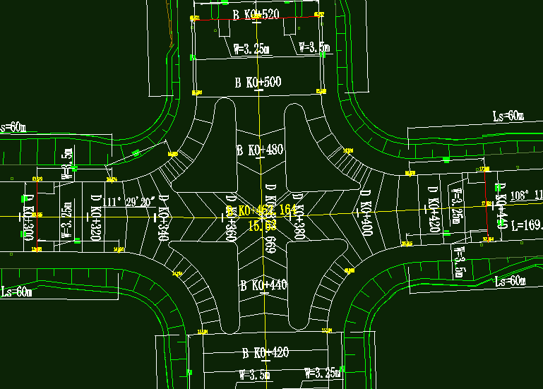 鸿业道路设计交叉口竖向设计方法总结